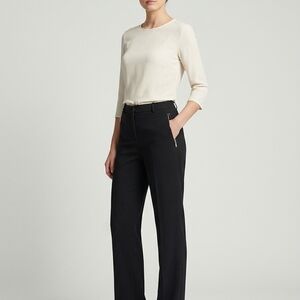 Tanjay Petites Elegant Black Women's Pants